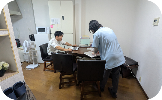 定期的な見直しの様子